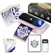 Phomemo Tattoo Stencil Printer -Mini Tattoo Printer Machine TP31 with 30pcs Transfer Paper,Small ...