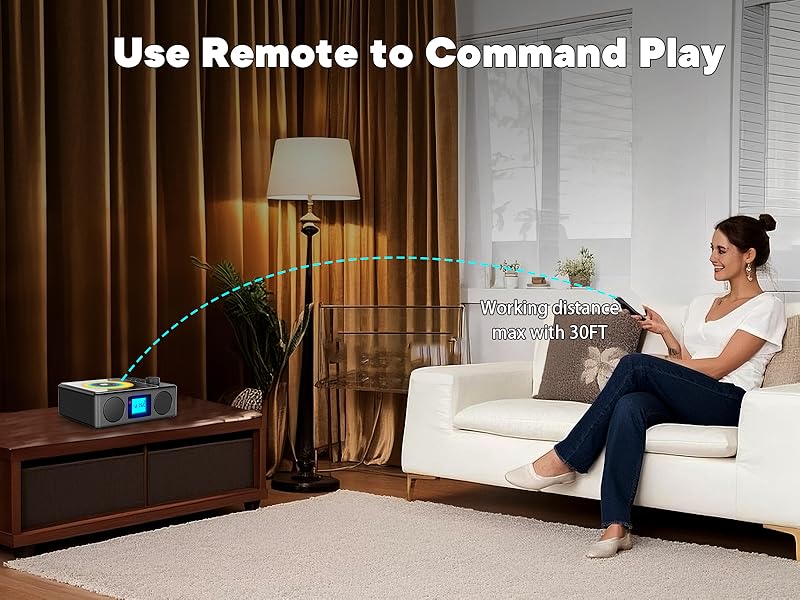 portable cd player with remote control