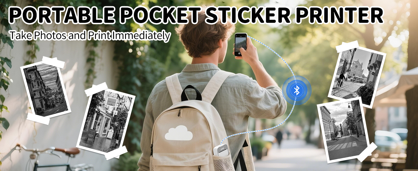 PORTABLE POCKET STICKER PRINTER 6-1