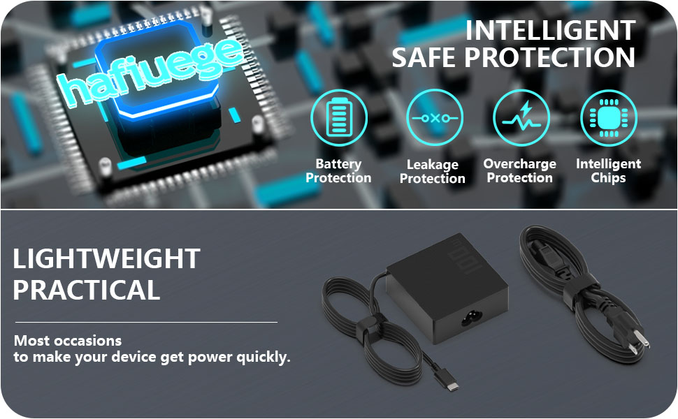 USB C lapto charger fit for Mac Book Pro 13 14 15 16 inch/Air M, Lenovo HP Acer Samsung LG.