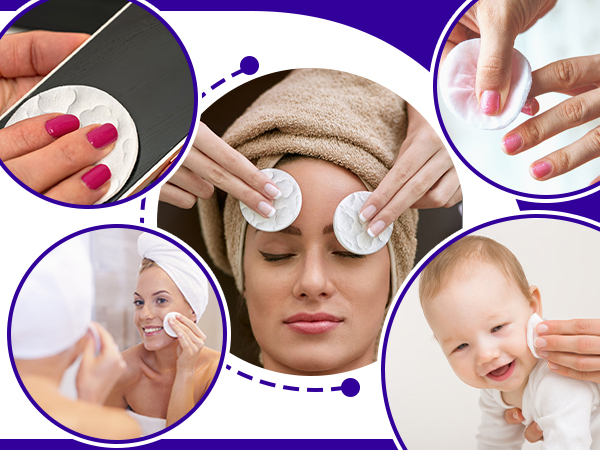 400 Count Round Makeup Remover Pads