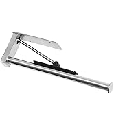 Kitchen Paper Towel Holder - One-Hand Tear Under Cabinet Stick-on Towel Rack for Hanging Paper - ...