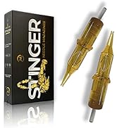 Stinger Disposable Tattoo Cartridge Needles Membrane [20 Pack] Tattoo Needle Cartridge Round Line...