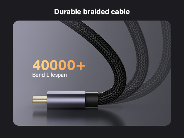 Durable braided cable