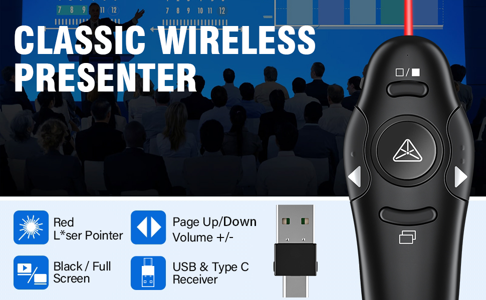 presentation clicker wireless presenter remote clicker