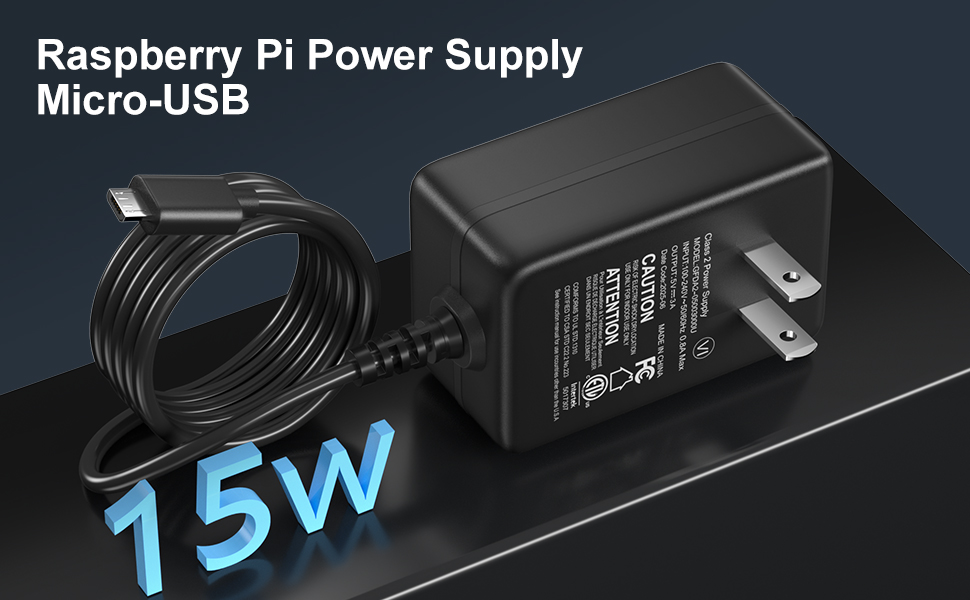 Raspberry Pi power supply charger adapter 3 3b b+ a a+ zero 5v 5.1a 3a micro usb