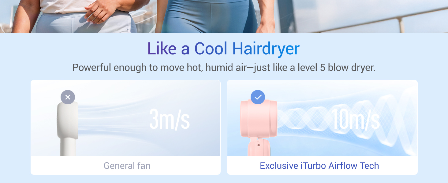 fan portable handheld fans hand mini battery rechargeable cooling small turbo personal air held