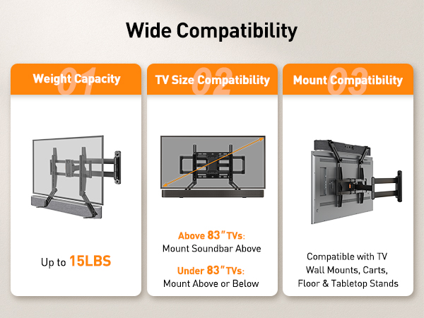 soundbar mount under tv