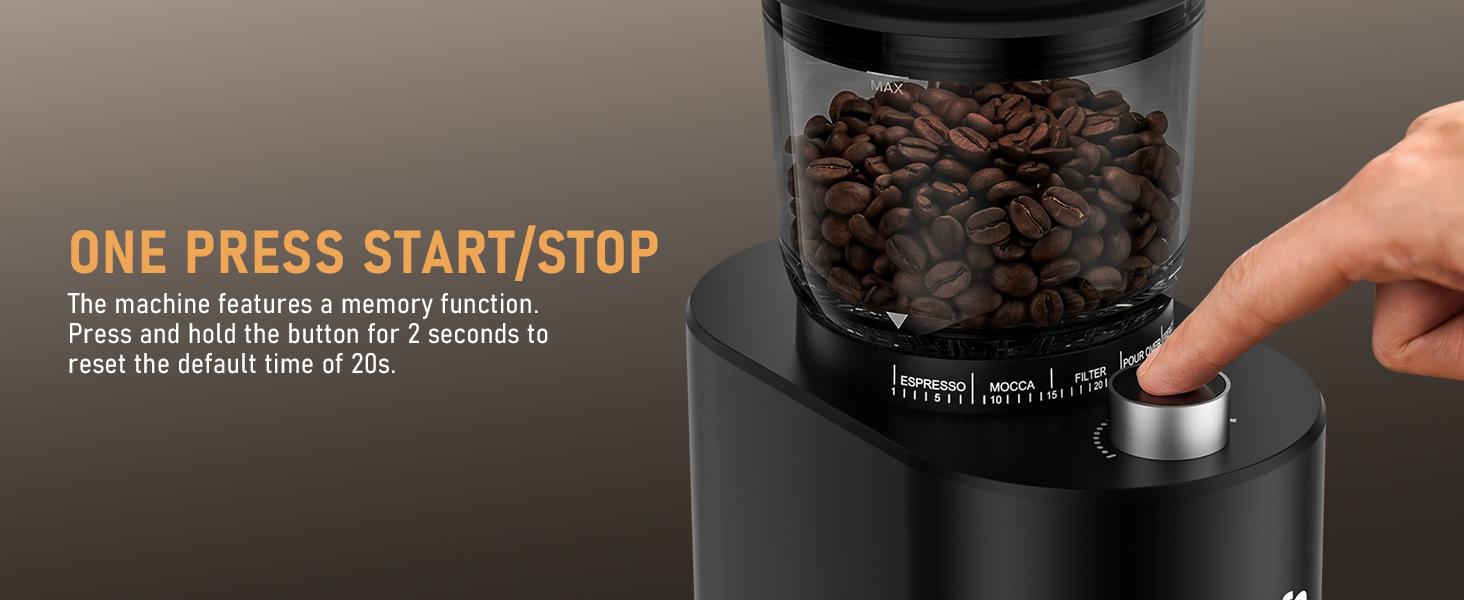 ONE PRESS START/STOP