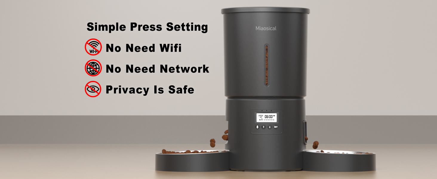 automatic dual cats feeder