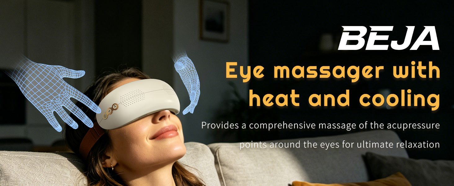 BEJA Eye Massager with Heat &amp;amp; Cooling