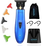 Supreme Trimmer T Shaper DLC Trimmer for Men (120 Min Run Time) Low Noise Professional Barber Tri...