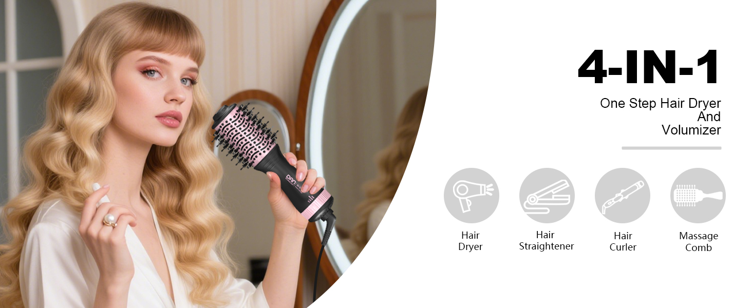 travel hair dryer brush ,travel essentials, dual voltage hair dryer brush