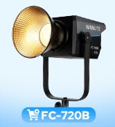 Nanlite FC-720B 750W Bi-Color LED Spotlight, 2700K-6500K High Output COB Video Light, CRI 96 TLCI...