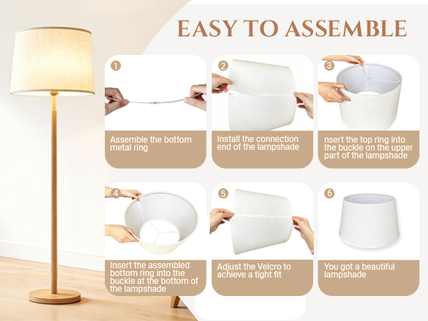 white lamp shade