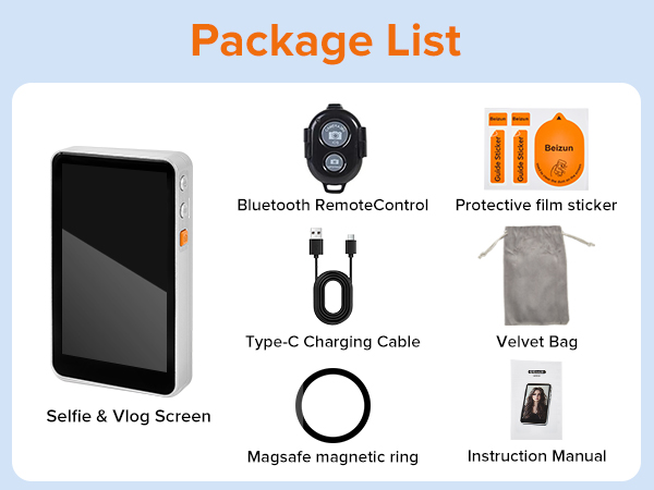 Magnetic Phone Vlog Selfie Monitor Screen