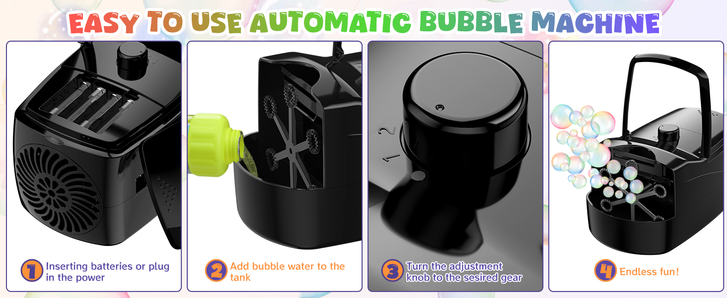 bubble machine bubble machine for toddlers 1-3 for kids for parties bubble maker bubble blower
