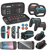 Switch 2 Accessories Bundle for Nintendo Switch 2 (2025): Carrying Case, Console Protective Cover...