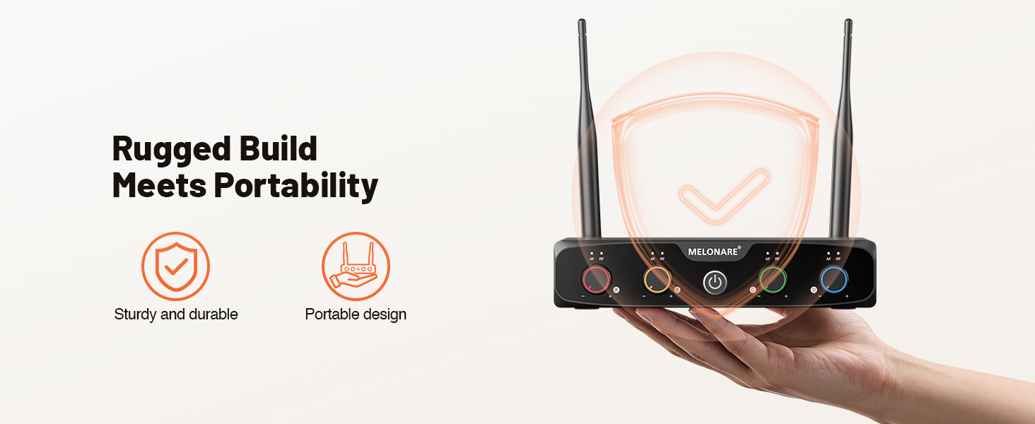 4-Channel Wireless Microphone System