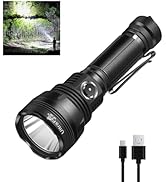 ULTRAFIRE Flashlights High Lumens, 2500 Lumens Rechargeable Flashlights with 6 Lighting Modes, Br...