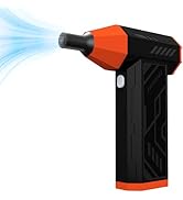 Compressed Air Duster-130000RPM Electric Air Duster for PC&amp;Keyboard Cleaning,4-Speed Cordless Tur...