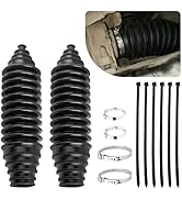 Car Rack and Pinion Boot Steering Rack Boot Tool Kit,Dustproof Silicone Inner Tie Rod Boot Set wi...