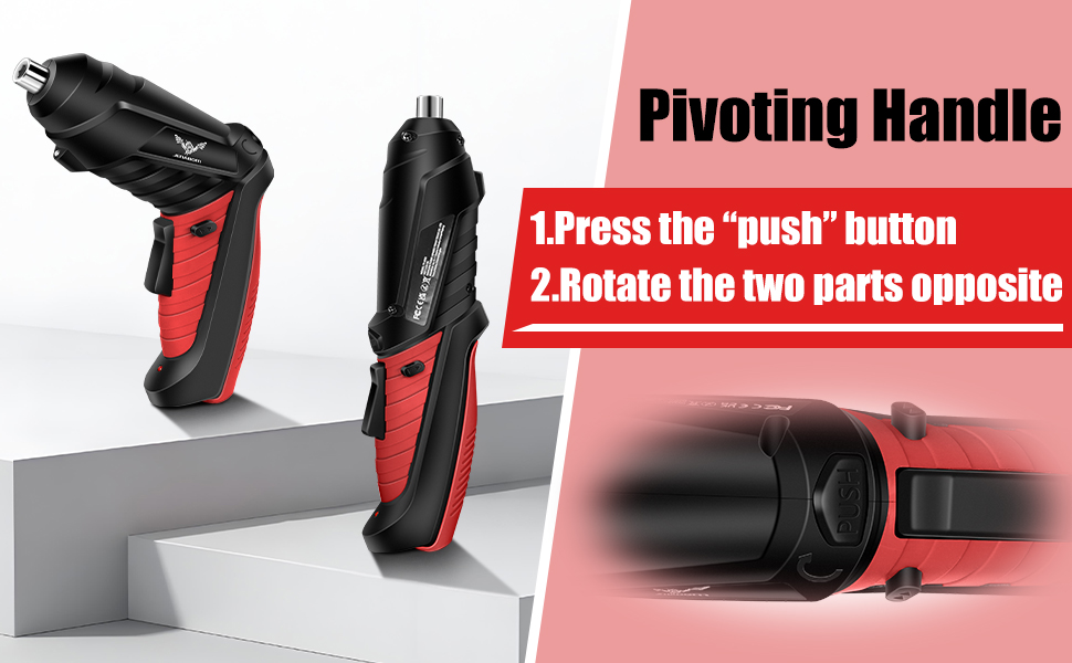 Electric Screwdriver with rotatable handle