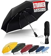Chakipee Travel Compact Umbrella Windproof - Portable Automatic Umbrellas for Rain, Folding Umbre...