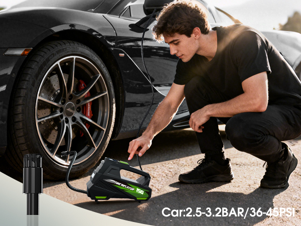 portable air compressor for car tires