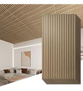 Art3d 12-Pack Slat Design 3D Wall Panels for Interior Wall Decor, 2x4 FT PVC Decorative Drop Ceil...