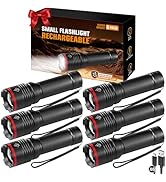 6Pack Rechargeable Flashlights High Lumens, Small Flashlight Powerful, Mini LED Flashlight Rechar...