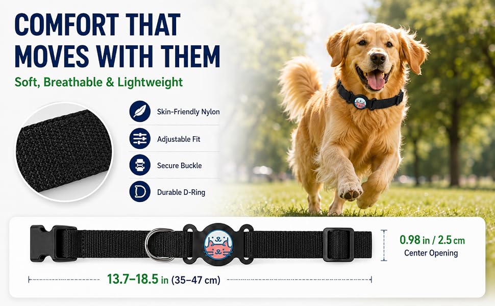 GPS Dog Tracker Collar, Android Only Pet Tracker with Adjustable Collar