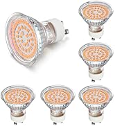 CQTLED GU10 LED Light Bulbs 5W,Warm White 2700K, 500LM,110-220V,120°Wide Angle,Replaces 50W Halog...