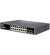 Ztyuav 18-Port Full Gigabit Easy Web Managed Switch App Cloud-Management Ethernet Switch-16 Ports...