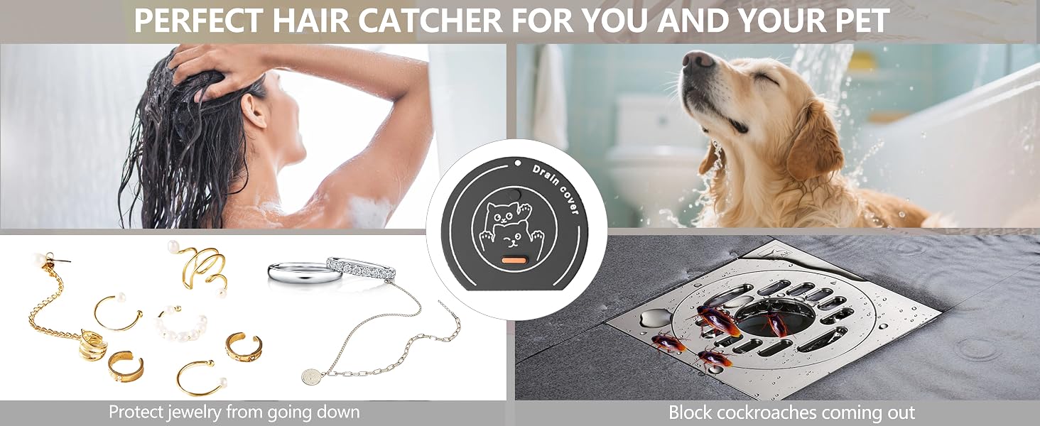 hair catcher shower drain