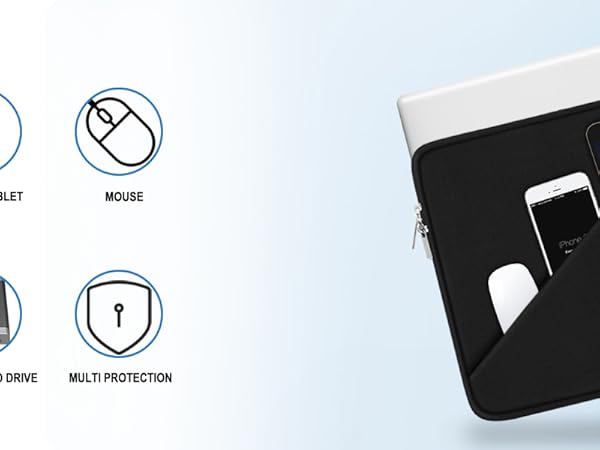 Laptop Sleeve Case 15.6 inch, Travel