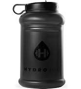 HydroJug - Water Bottle with Straw &amp; Handle - 64 oz Half Gallon Jug - Leak-Resistant - BPA-Free