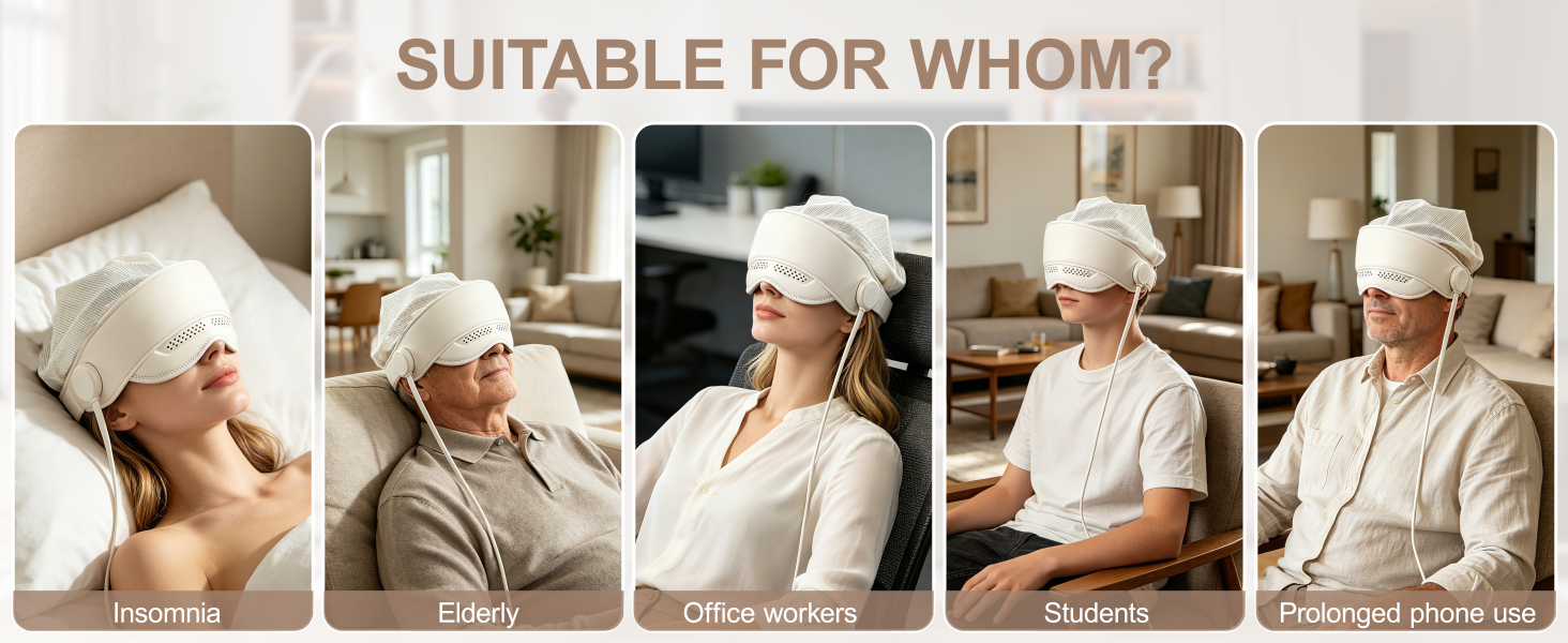 Migraine Relief Massager for Forehead,4 Massage Modes