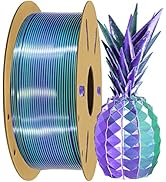BBLIFE Silk 2 Color in 1 PLA 3D Printer Filament, 1.75mm Dual Color Silk PLA Printing Material, 1...