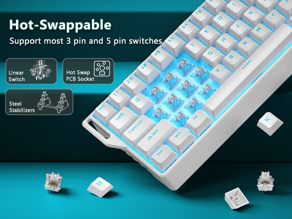 clicky keyboard portable gaming keyboard creamy keyboard
