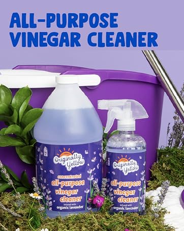 white distilled vinegar cleaner certified organic lavander scent plant based cleaner all purpose