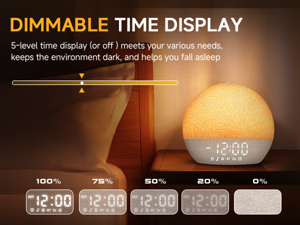 DIMMABLE TIME DISPLAY