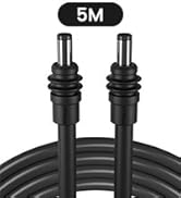 STARGEAR for Starlink Mini Cable 5M, 16AWG DC to DC Power Cable for Starlink Mini Barrel Jack 5A ...