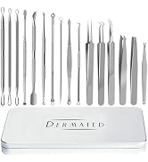 [16 Pcs] Pimple Popper Tool Kit | High Quality 410 Stainless Steel Blackhead Remover Tools, Pimpl...