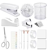 Office Supplies,Desk Accessories, Stapler and Tape Dispenser Set for Women with Stapler, Tape Dis...