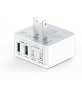 XUDUO USB C Wall Charger, 40W 4-Port USB C Charger Block, Fast Charging Block Dual Port PD Power ...