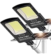 OKPRO 20000W Large Solar Street Lights Outdoor Waterproof, IP66 7000K 320° Wide Angle Heavy Duty ...