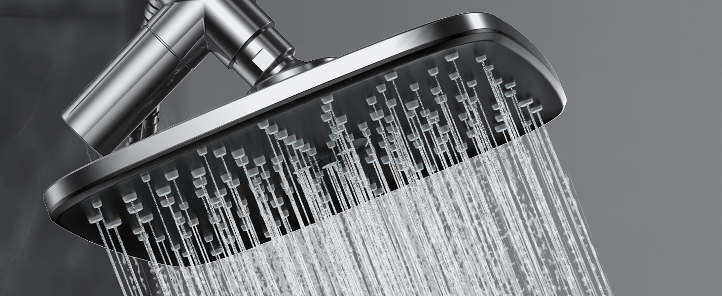 veken shower head rain shower head shower heads with handheld spray combo bathroom accessories
