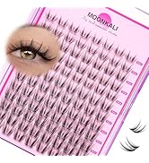 Natural Lash Clusters Manga Eyelash Clusters wispy Fairy Clear Band Lashes Clusters Spiky 10-16MM...