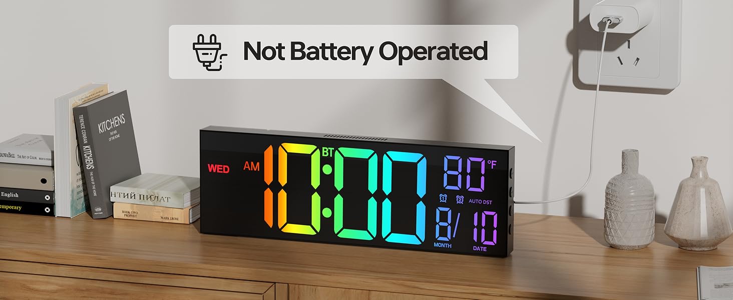large digital clock for seniors